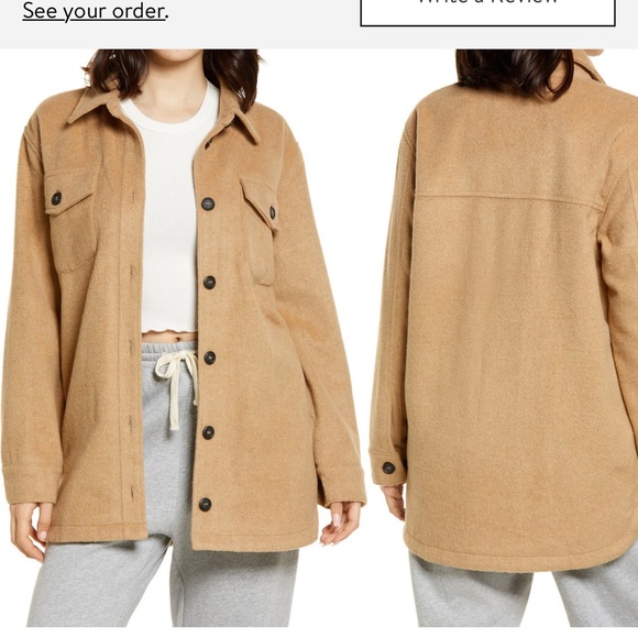Thread & Supply Shirt Jacket - NWT - Size XL - Camel - Picture 10 of 10
